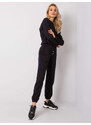 BASIC Čierne dámske tepláky RV-DR-6120.03P-black
