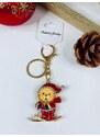 Webmoda Dámsky vianočný prívesok na kľúče SANTA - UNI
