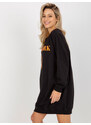 VITON Čierne mikinové šaty NEW YORK VI-BL-3212.15X-black