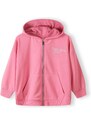MINOTI Tepláková bunda svetloružová / biela