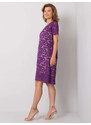 BASIC Fialové krajkové šaty LK-SK-506732.39P-purple