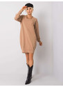BASIC Hnedé mikinové šaty RV-TU-5184.93P-brown