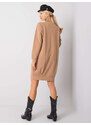 BASIC Hnedé mikinové šaty RV-TU-5184.93P-brown