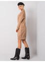 BASIC Hnedé mikinové šaty RV-TU-5184.93P-brown
