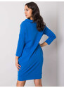 RELEVANCE Modré dámske mikinové šaty s vreckami RV-SK-4597-1.97-blue