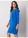 RELEVANCE Modré dámske mikinové šaty s vreckami RV-SK-4597-1.97-blue
