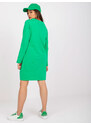 RELEVANCE Zelené mikinové šaty Holly so zlatými detailmi -RV-SK-6067.15X-green