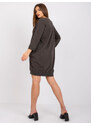 RELEVANCE Khaki voľné šaty Salou -RV-SK-6839.95-khaki