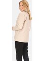 Perso Světle béžová dámská jarní prošívaná bunda BLE 241025 F - Beige