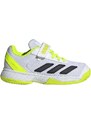 adidas COURTFLASH K COMFORT CLOSURE Detská tenisová obuv, biela, veľkosť 28