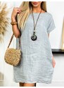 Fashionweek Dámske bavlnené a ľanové šaty s príveskom It-lobos