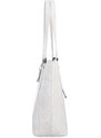 Kožená kabelka cez rameno Noelia Bolger biela NB 0094 OW