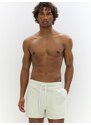Pull&Bear Plavecké šortky pastelovo zelená / biela