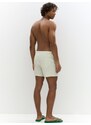 Pull&Bear Plavecké šortky pastelovo zelená / biela