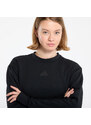 adidas Performance Mikina adidas Designed-for-Training Warm-Up Crewneck Sweatshirt Black/ Victory Blue/ Magic Beige L