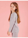 Yups Girls' blouse basic grey