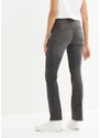 bonprix Komfort-strečové džínsy, bootcut, stredná výška pásu, farba čierna
