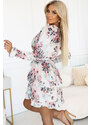 NUMOCO Elegantné kvetované šaty s volánikmi STEFANO 297-3