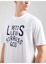 LEVI'S  Tričko 'Lockwood' tmavomodrá / biela