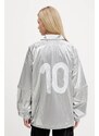 Bunda adidas Originals Ovzd Track Top strieborná farba, prechodná, KE9784