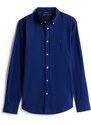 TOMMY HILFIGER Košeľa tmavomodrá / červená / biela