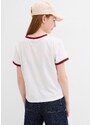 bonprix Tričko z čistej bio bavlny, farba biela