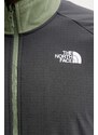 Fleecová mikina The North Face Glacier Heavyweight zelená farba, s potlačou, NF0A89JGDKI1