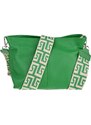 Zelená kožená talianska crossbody kabelka Batilda Verde s prídavným pruhom IX NovaKabelka.sk