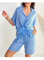 Resti Cotton and linen women's shirt set