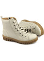 Dámské kozačky a kozačky polské značky HELIOS Komfort 575, ecru