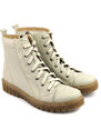 Dámské kozačky a kozačky polské značky HELIOS Komfort 575, ecru