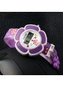 SKMEI 1144 digitálne dievčenské hodinky Flowers Fialové