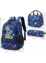 Meisohua Meiso chlapčenský školský batoh set 3v1 Kozmo Space 16L