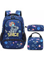 Meisohua Meiso chlapčenský školský batoh set 3v1 Kozmo Space 16L