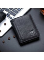 Bullcaptain elegantná kožená peňaženka Gerold Čierna