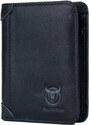 Bullcaptain elegantná kožená peňaženka Gerold Čierna