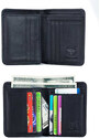 Bullcaptain elegantná kožená peňaženka Gerold Čierna