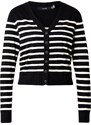 VERO MODA Kardigán 'VMDORY' čierna / biela