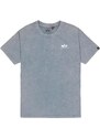 ALPHA INDUSTRIES Tričko modrá / sivá / biela