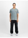 ALPHA INDUSTRIES Tričko modrá / sivá / biela