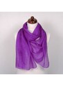 Pranita Hodvábny šál jednofarebný fialový II