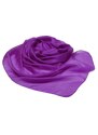 Pranita Hodvábny šál jednofarebný fialový II