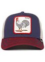 GOORIN Bros. Čiapka 'All American Rooster 100' námornícka modrá / karmínovo červená / biela ako vlna