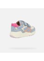 Light Blue Girls Sneakers Geox Flexyper Mini - Girls