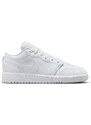 Air Jordan 1 Low "Triple White" (GS) - Detské - Tenisky Jordan - Biele - 553560-136