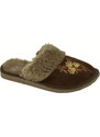 JOHN-C Dámske kožené semišové papuče s výšivkou ELESSE