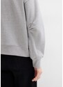 bonprix Mikina so širokým golierom z bio bavlny, farba šedá