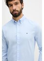 Košeľa Tommy Hilfiger modrá farba, slim, s golierom button-down, MW0MW40458