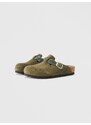 BIRKENSTOCK Šľapky 'Boston LEOI/LEVE' olivová / jedľová