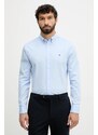 Košeľa Tommy Hilfiger modrá farba, slim, s golierom button-down, MW0MW40458